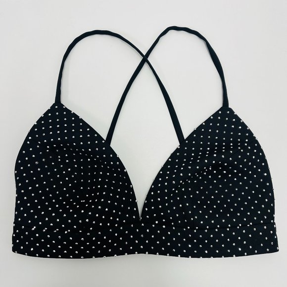 NADINE MERABI Tops - Nadine Merabi Strass Embellished Bra Top